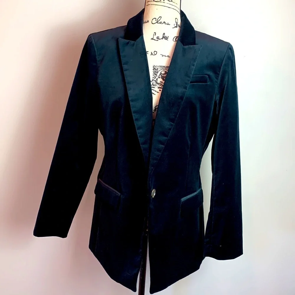 J. Crew Willa Blazer in Stretch Velvet NEW! - Picture 10 of 13